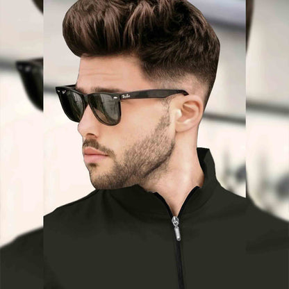 Men Olivegreen Short Sleeve Zip Neck plain T-Shirt