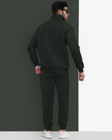 Tracksuit For Men Olivegreen Sweatshirt / Olivegreen Trackpant