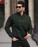 Tracksuit For Men Olivegreen Sweatshirt / Olivegreen Trackpant