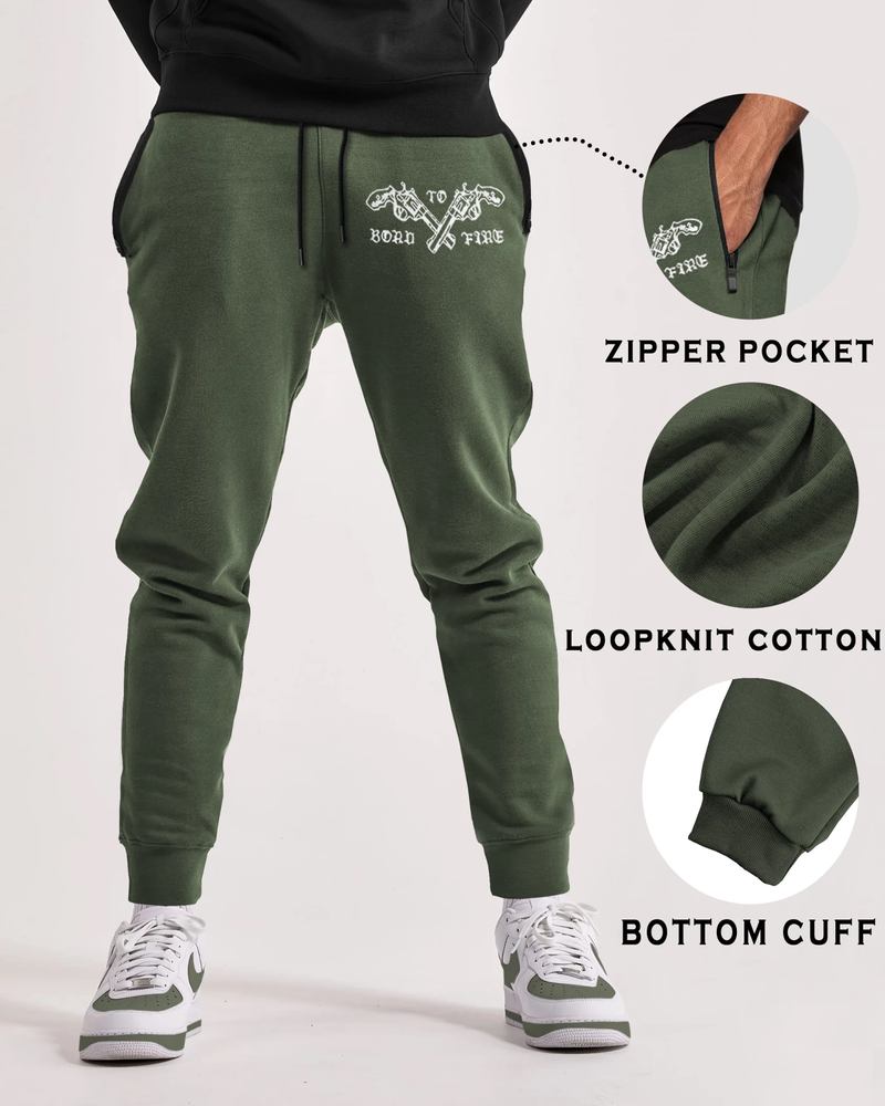 Tracksuit For Men Olivegreen Sweatshirt / Olivegreen Trackpant