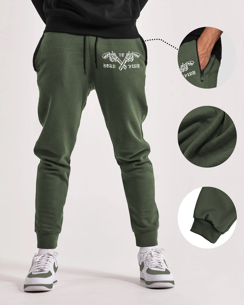 men Printed loopknit Jogger / Olivegreen