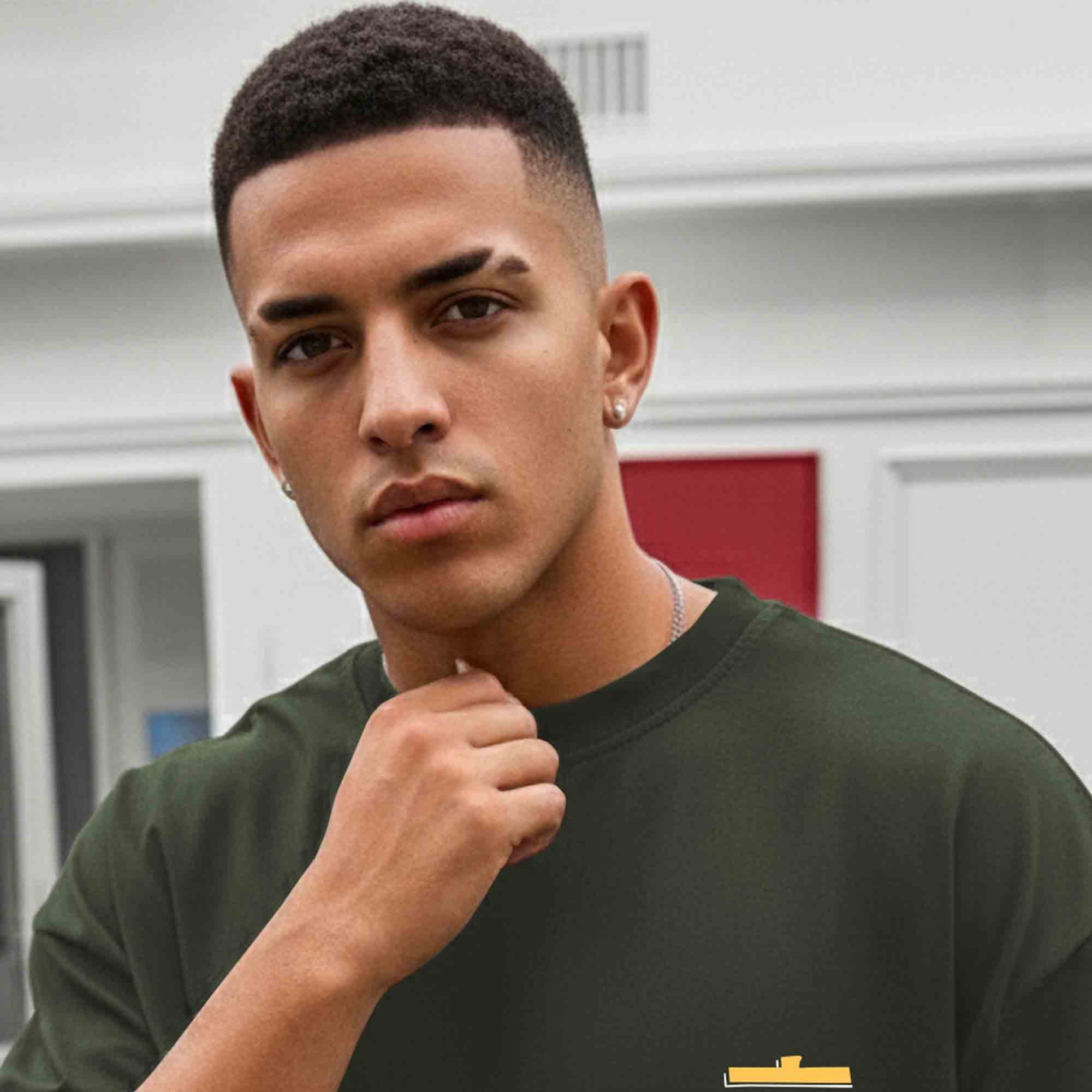 Men Back Printed Oversized Tshirt Olivegreen