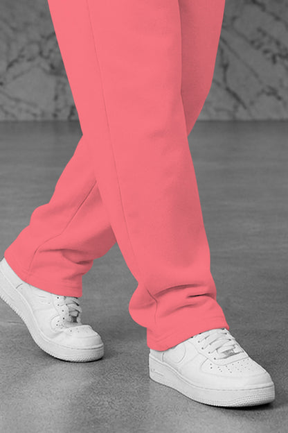 Men Solid Loose Fit TrackPant Pink