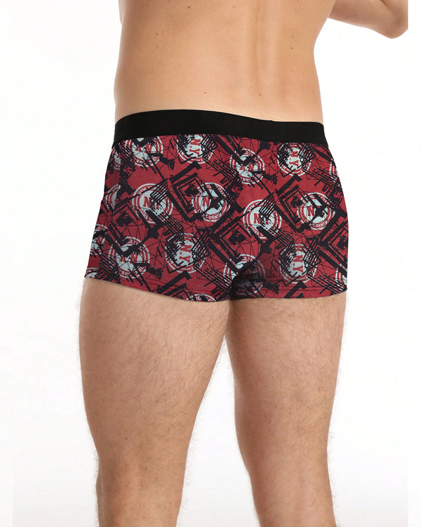 Men Printed Trunk / Red