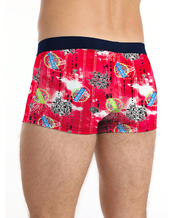 Men Printed Trunk / Red