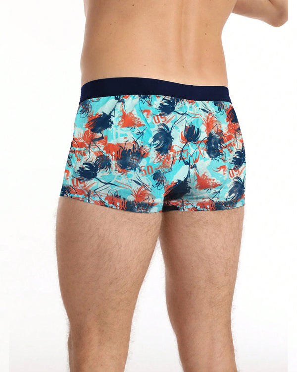 Men Printed Trunk / Sky Blue