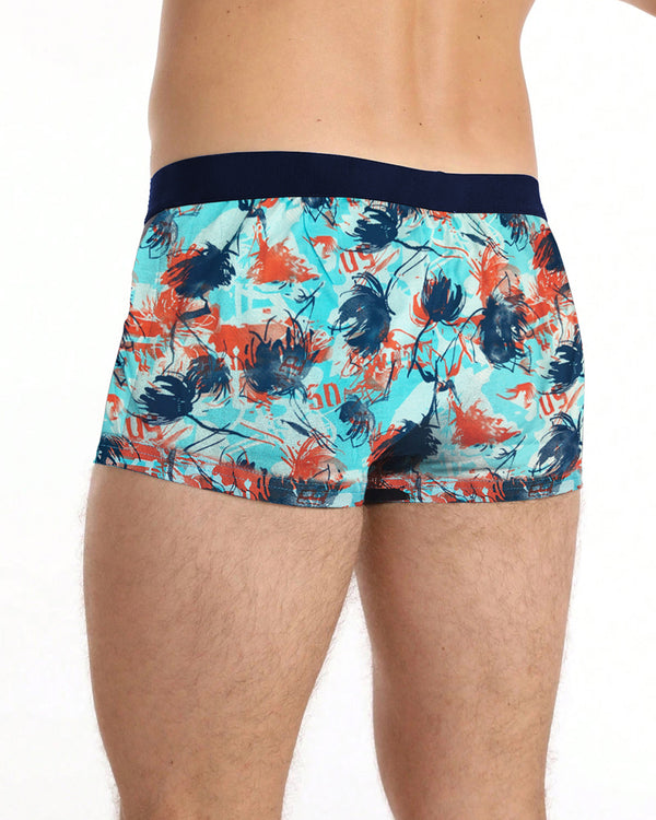 Men Printed Trunk / Sky Blue