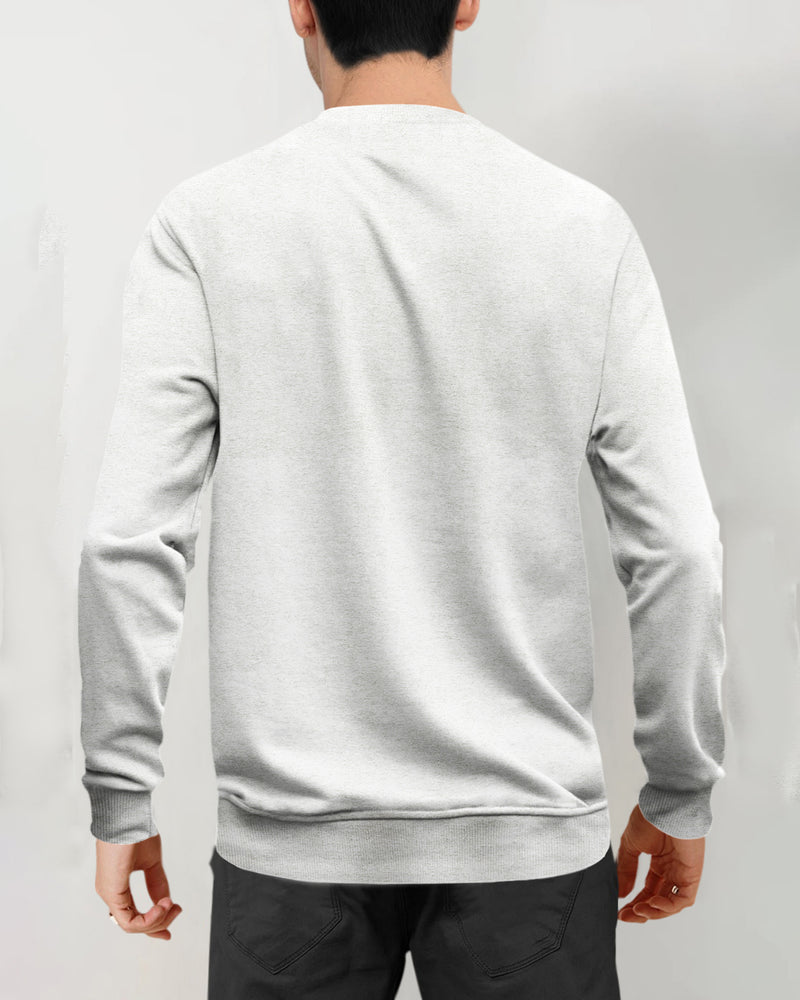 MEN SOLID V-NECK NON-HOODED SWEATSHIRTS | 3 COLOR VARIANTS