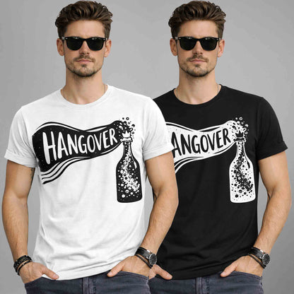 Pack Of 2 Graphics Printed Men Half Sleeve Combo T-shirts - 16 Variants