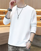 Men Full Sleeve Regular Fit T-shirt / White