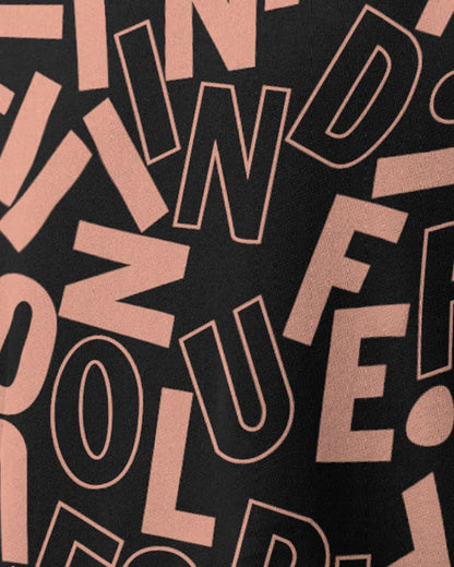 (Pack Of 2) Men Printed White & Black Oversized T-shirts