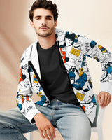 men  Printed Multi Color Jacket