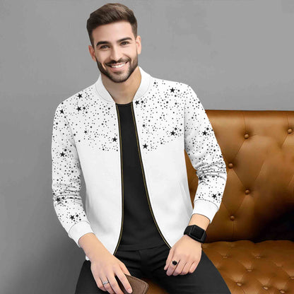 Men's Printed Round Neck Jackets