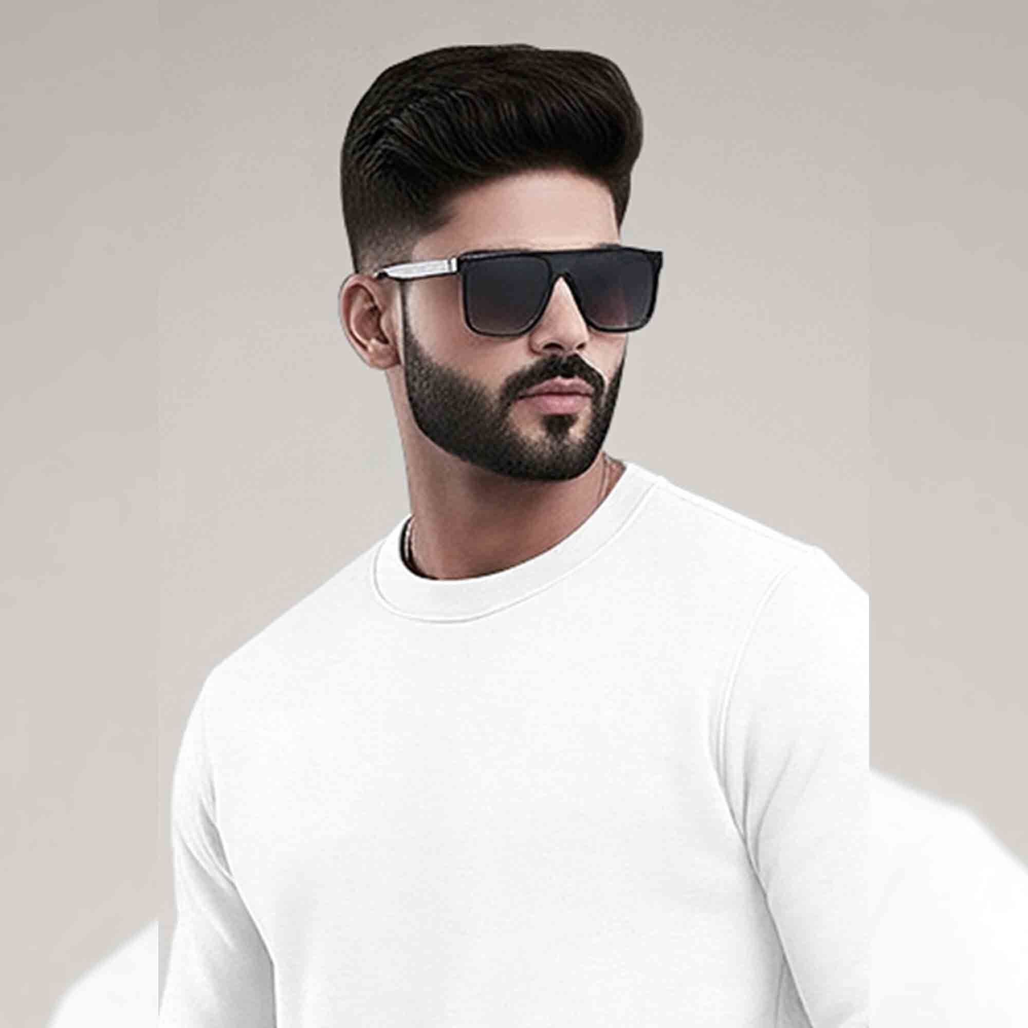 PLAIN WHITE MEN REGULAR FIT CASUAL SWEATSHIRT