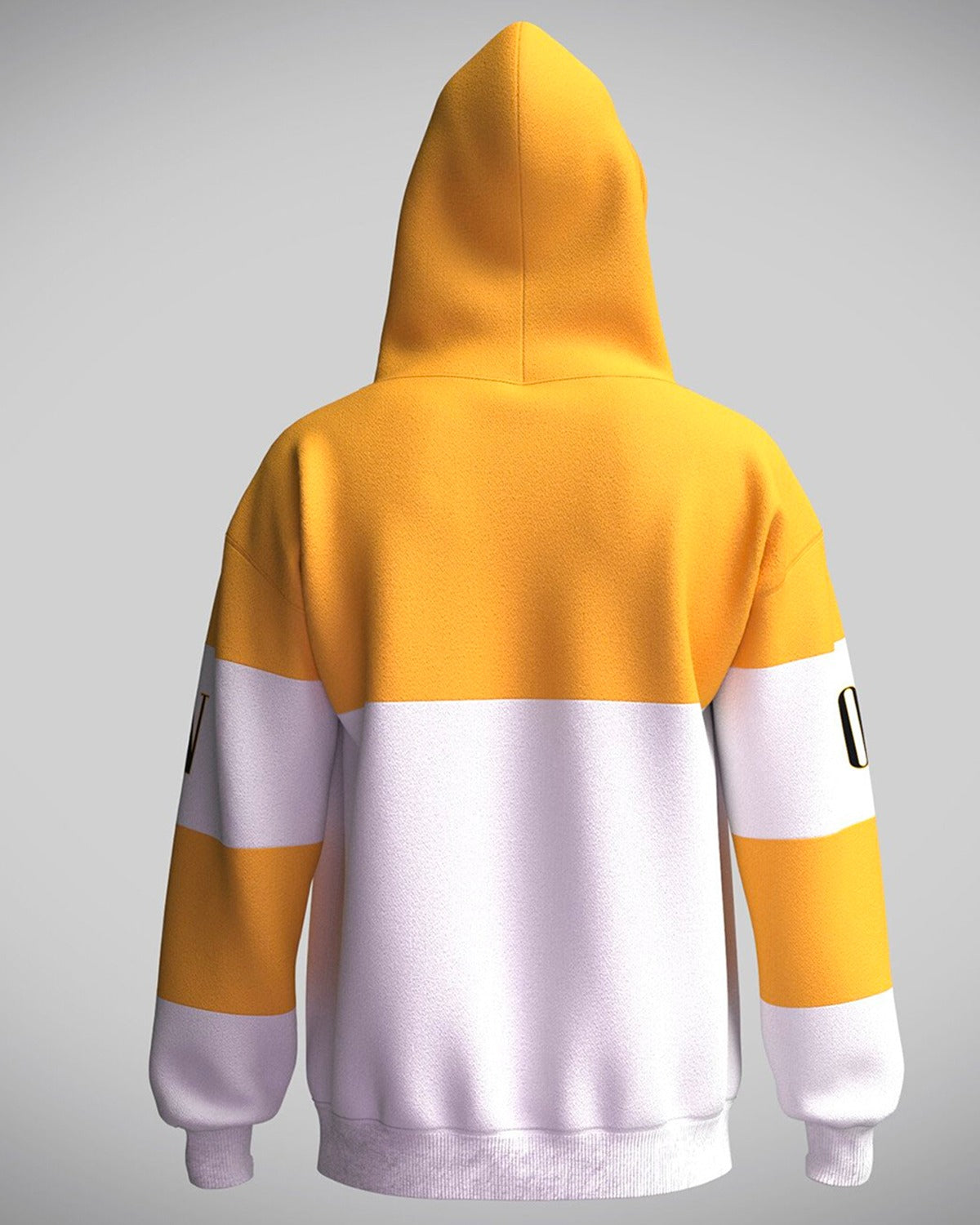 Yellow and white hoodie new arrivals