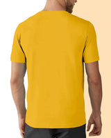 Yellow & Black Half Sleeves Reversible T-Shirt (Pack of 1)