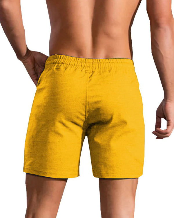 Men Yellow Boxer Shorts
