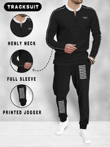 mens tracksuit FULL SLEEVE- BLACK