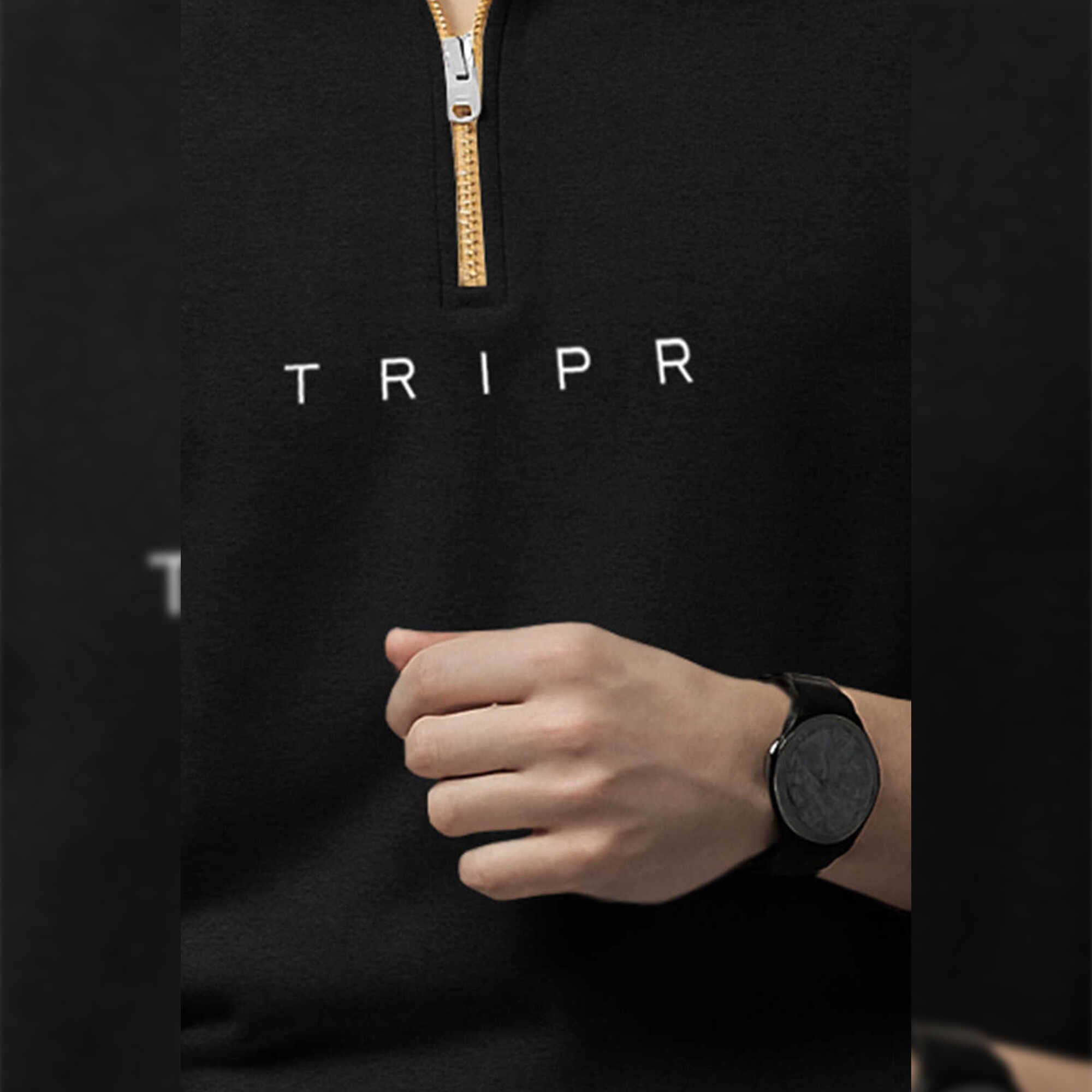Men Full Sleeve High Neck Quarter Zip 5 Variants Sweatshirt