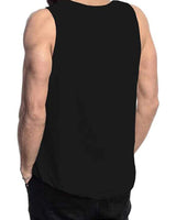Men Sleeveless Black Printed Vest