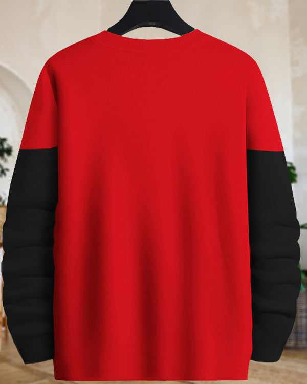 Kids Full Sleeve Red-Black T-shirt