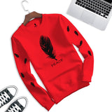 Kids Full Sleeve Red-Black Printed Tshirt