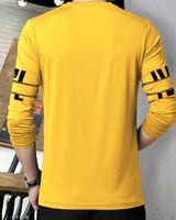 Boys Full Sleeve Yellow Graphics Printed Tshirt