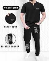 mens tracksuit - Black - BLACK