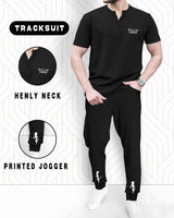 mens tracksuit - Black - BLACK