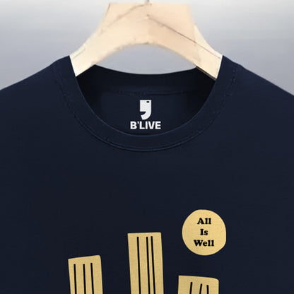 Combo pack Half Sleeve Printed T-shirts navy blue and maroon