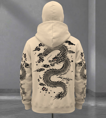 Mens Back Prined Graphic Design Zip-Up Winter Mask Jackets
