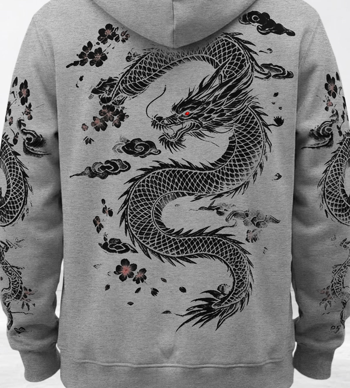 Mens Back Prined Graphic Design Zip-Up Winter Mask Jackets