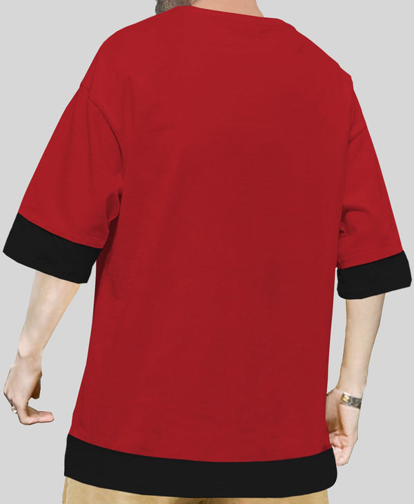 Men's Oversized Red T-Shirt.