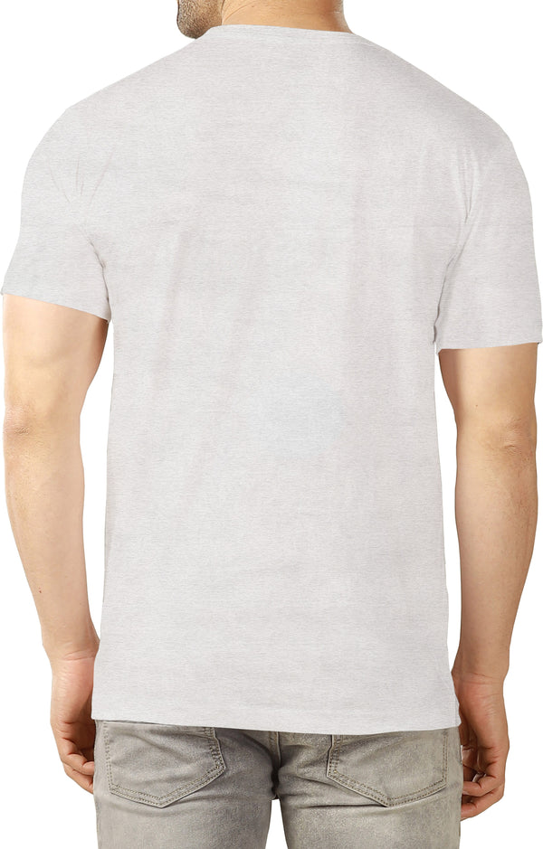 Men's White Half Sleeve T-Shirt