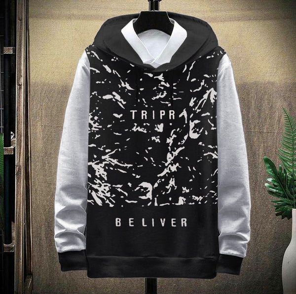 Black White Hoodie T-Shirt