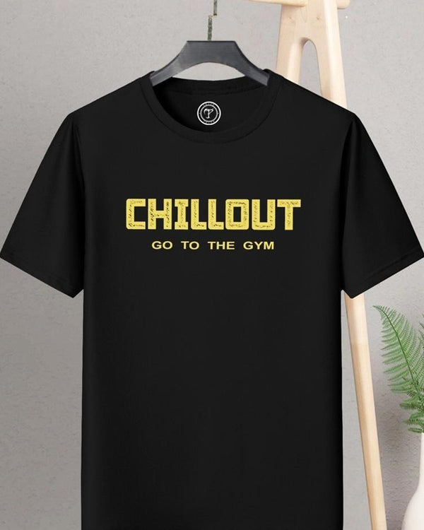 Chillout Half Sleeve Black T-Shirt