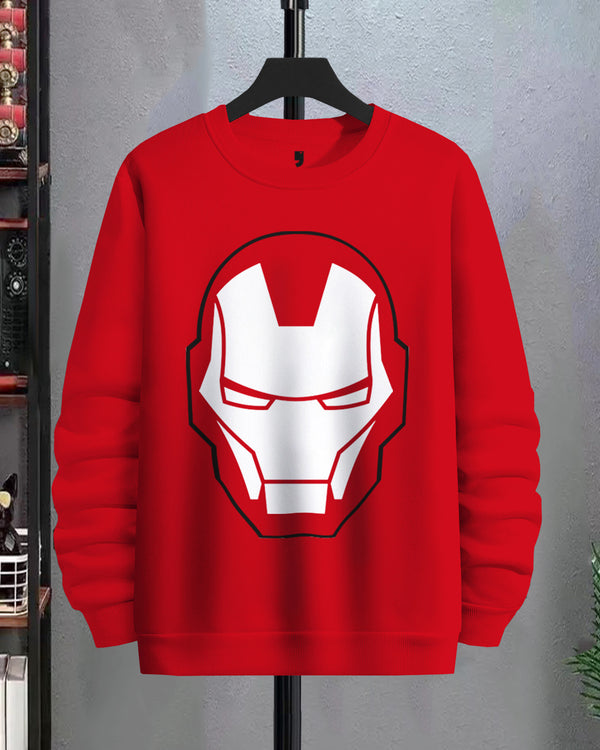 Iron Man Print Full Sleeve Red Marvel T-Shirt