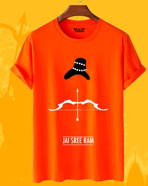 Jai Shree Ram Mantra Orange T-shirt