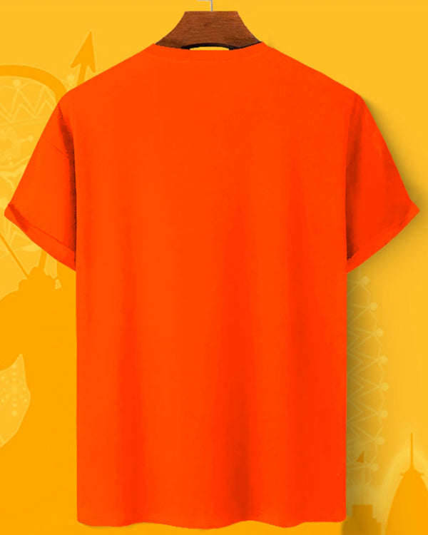 Lord Rama Mandhir Saffron T-shirt
