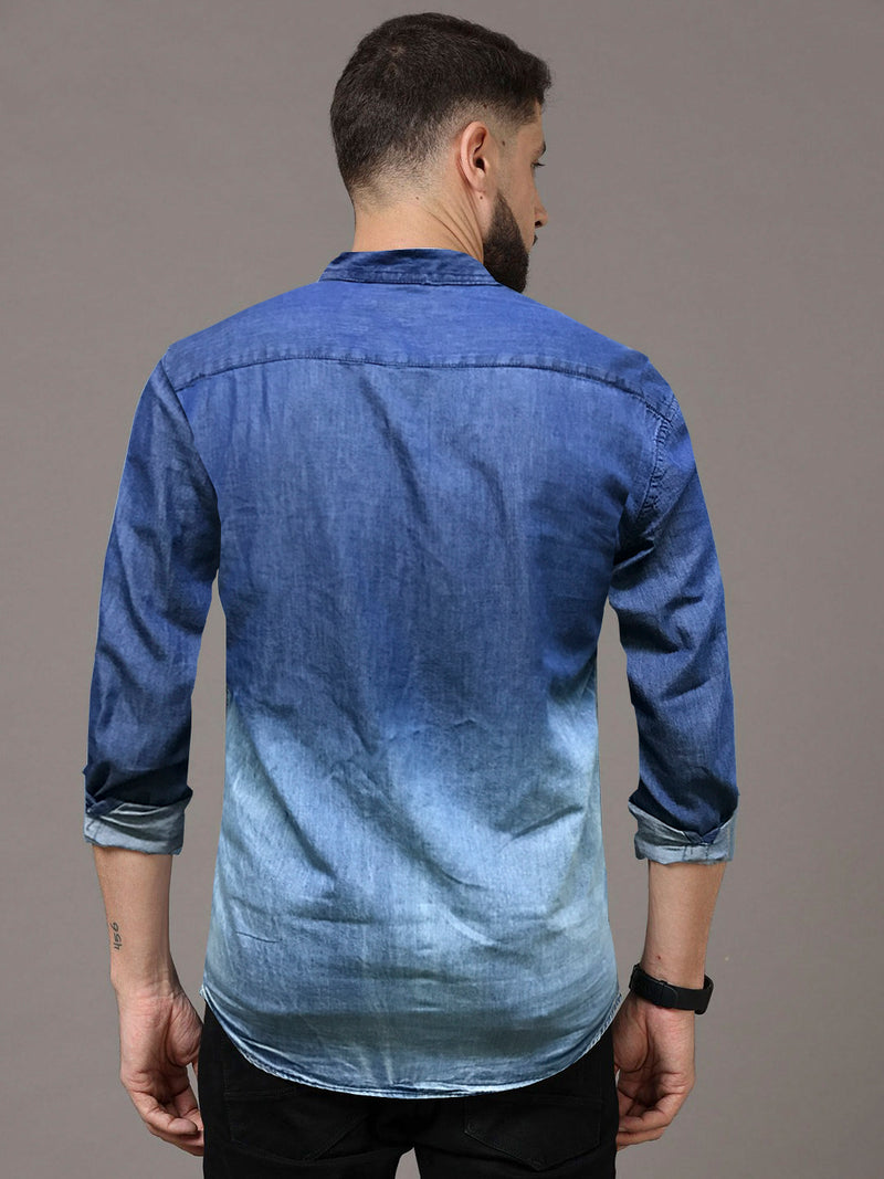 Hangup Mens Denim Shirt Size 44 (Blue Denim Shirt_44) : Amazon.in: Clothing  & Accessories
