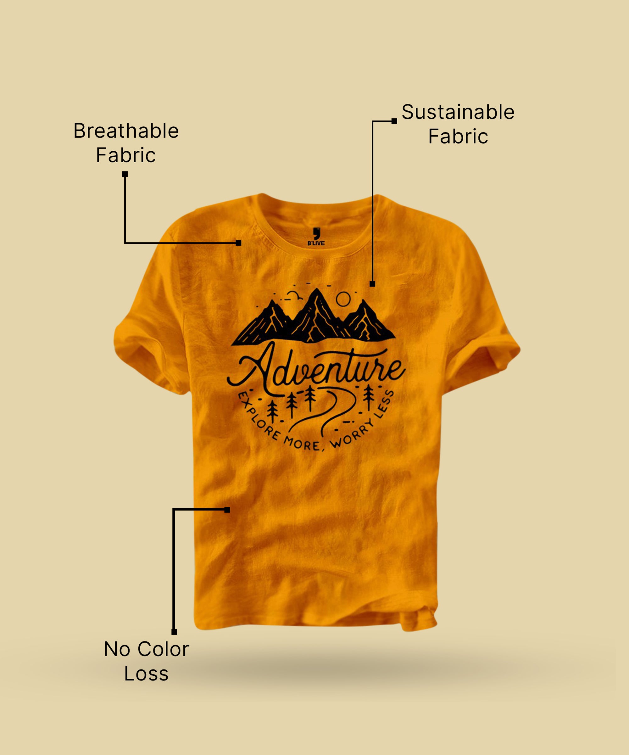Buy Yellow Half Sleeve Printed TShirt Start at 79₹ Online TRIPR