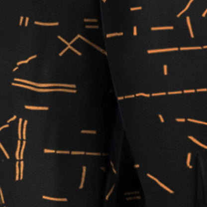 Mens Multi Pockets All Over Printed Baggy fit Black Oversized Cargo Jogger