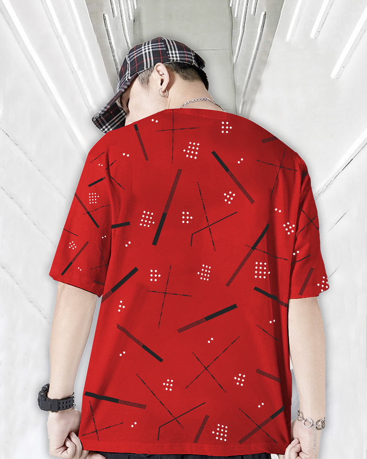 Buy Red Oversized Print Tshirt for Men Online TRIPR