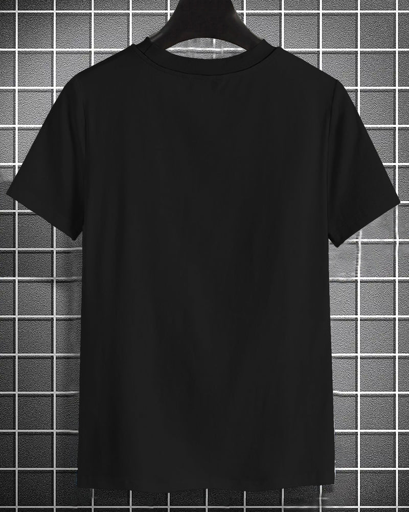 THE BOYS Printed Black Half Sleeve T-Shirt