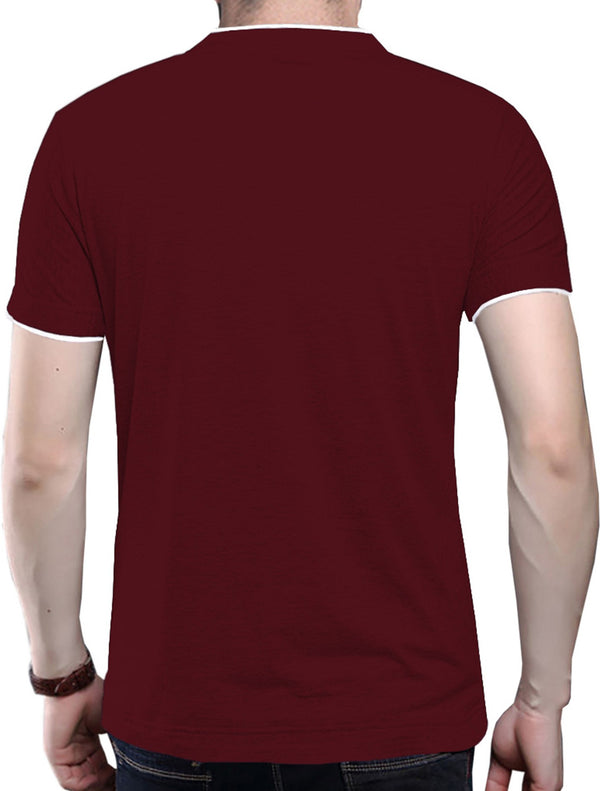Maroon Half Sleeve T-Shirt.