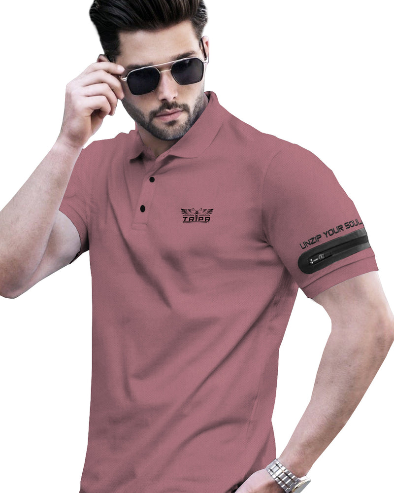 Pink Colour Polo T-shirt