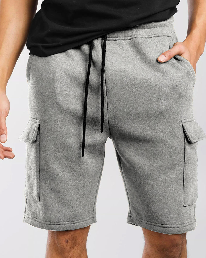 Men Solid 4 Pocket Garey Shorts