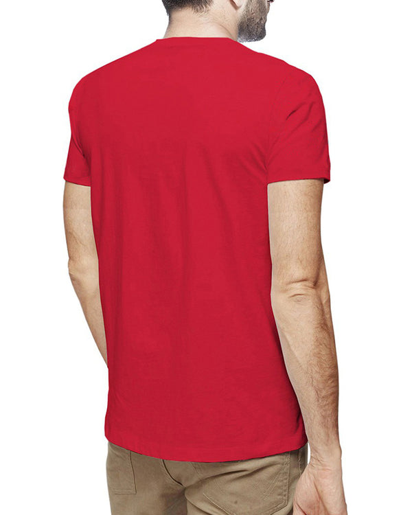 Half Sleeve Red T-Shirt For Men