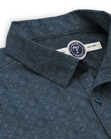 Premium Quality Men Casual Full Hand Printed Shirt / Blue