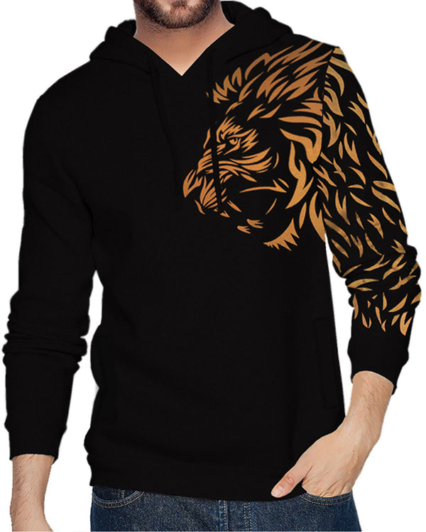 men black lion Printed Sweatshirt